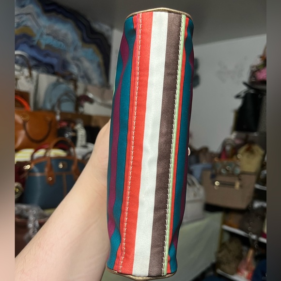 Coach Legacy Stripe Cosmetic Pouch 🔥 - Picture 4 of 5